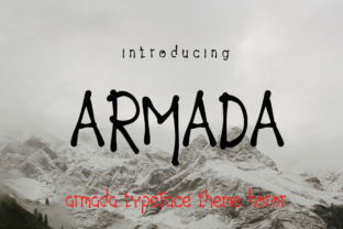 Armada: A Horror-Inspired Display Font for Bold Branding
