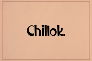 Chillok: A Modern Display Font with Character