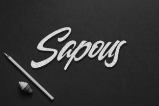 Discover Sapous: A Sporty and Stylish Handlettering Typeface