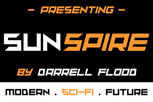 Discover Sunspire: A Futuristic Display Font for Modern Design