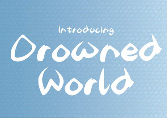 Explore the Depths with Drowned World Font