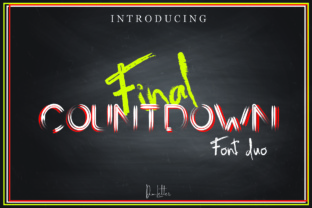 Final Countdown: A Modern Display Font Duo for Web Design