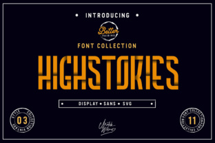 Highstories Family: A Versatile Font for Craft and Design