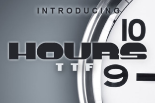 Hours: A Retro Font for Eye-Catching Branding