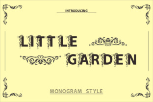 Little Garden: A Floral Display Font for Editorial Charm