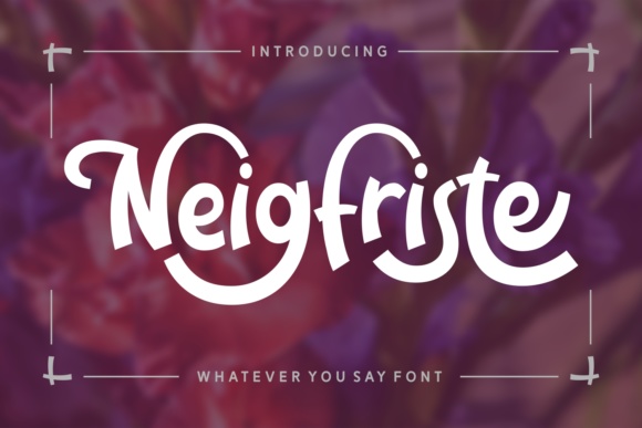 Neigfriste: A Playful Display Font for Jolly Branding
