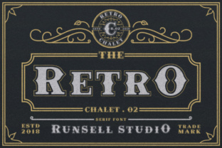 Retro Chalet: A Vintage Font for Crafters and Creators