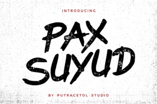 Transform Your Brand with Pax Suyud: A Rough-Style Brush Font