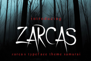 Unleash the Power of Zarcas: A Horror-Themed Display Font