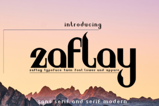 Zaflay: A Bold Rounded Display Typeface for Editorial Design
